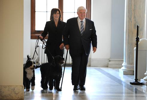 ted kennedy splash. Dog Loving Senator Ted Kennedy has died.